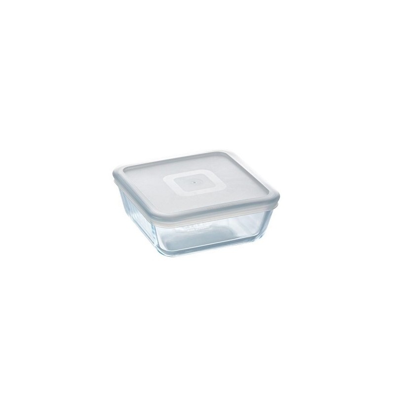 Pyrex COOK&FREEZE Plat carré en verre avec couvercle 2L 20x22cm