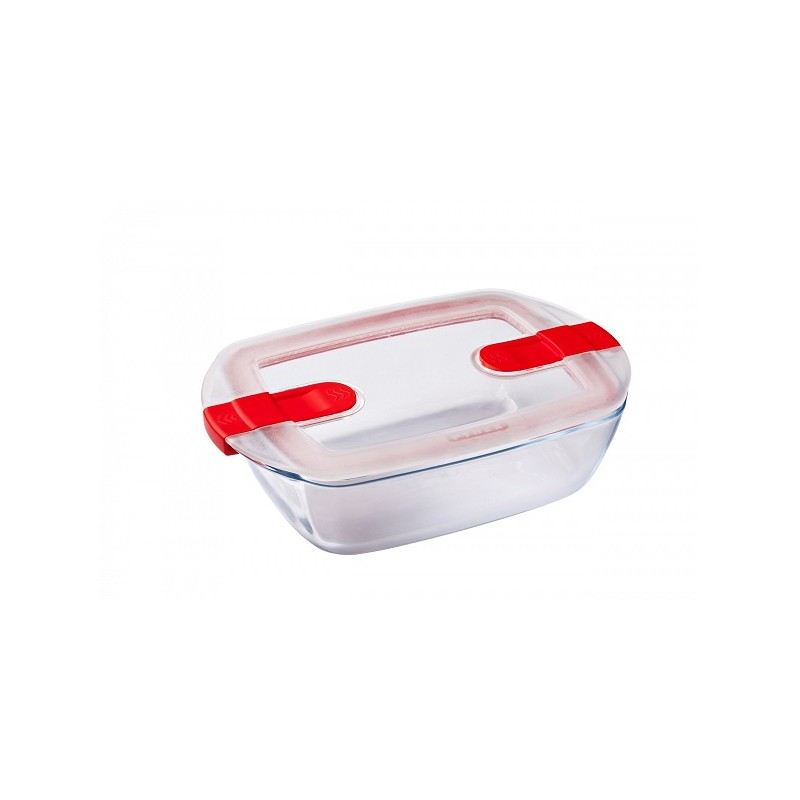 Pyrex COOK&HEAT Plat rectangulaire avec couvercle 1,1L 23x15x6cm