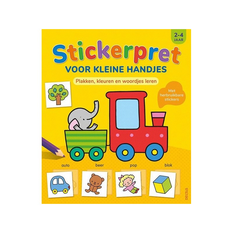 Deltas Stickerpret voor kleine handjes (2-4jr)