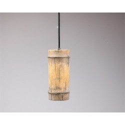 Lampe aspect bambou 9x9x26cm