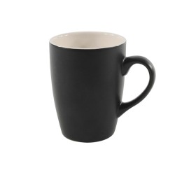 Tasse à café noir mat/intérieur blanc 340ml