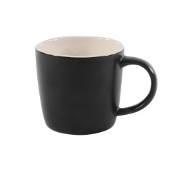Tasse à café noir mat/intérieur blanc Ø8,7x8cm