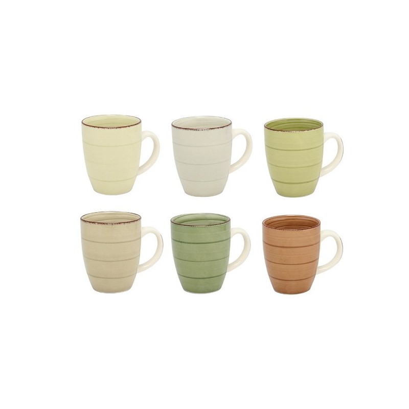 Tasse à café nature coffret de 6 pièces