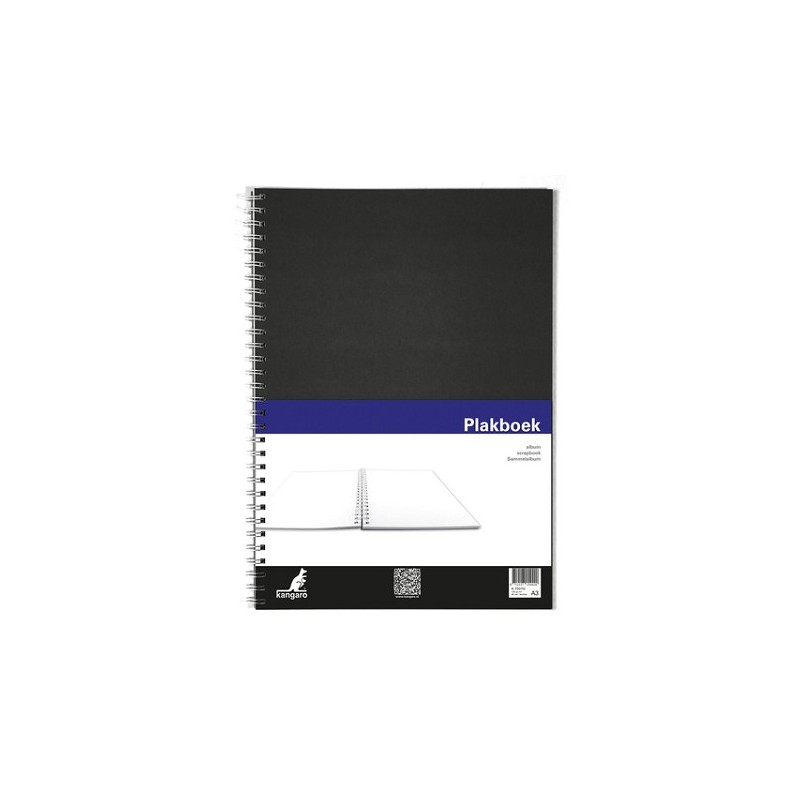 Kangaro Plakboek A3 120gr 40 vel zwart
