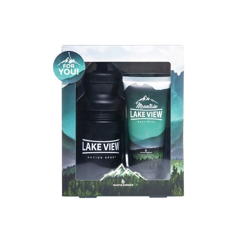 Coffret Source Balance 'Lake View' avec bouteille d'eau