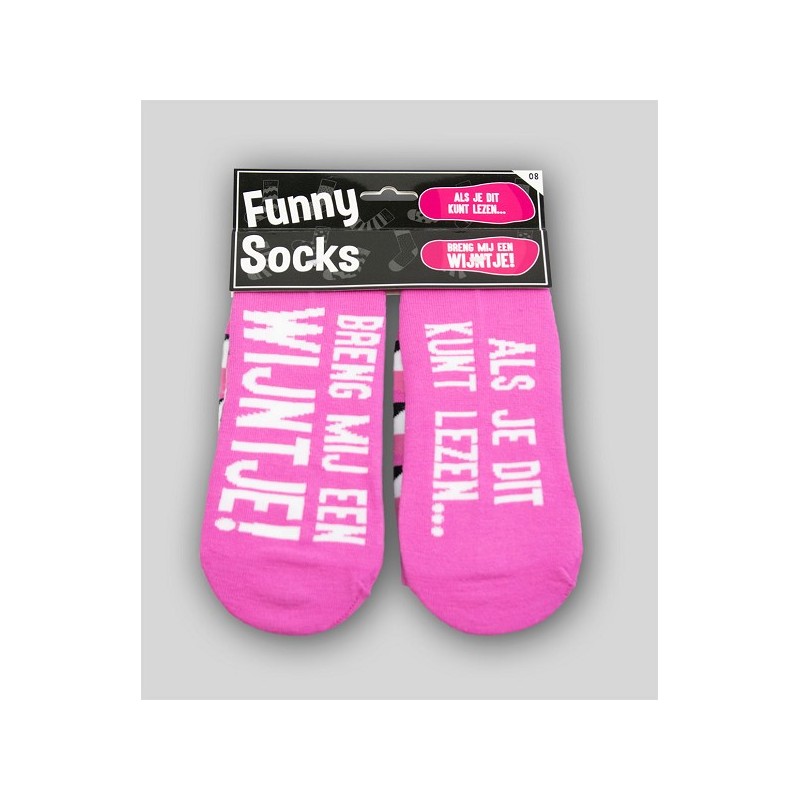 Paperdreams Funny socks - Breng mij een wijntje