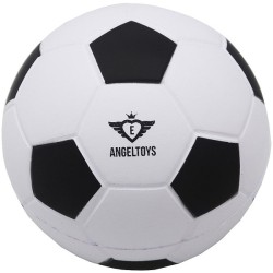 Ballon de football en mousse souple Ø12,5cm noir/blanc