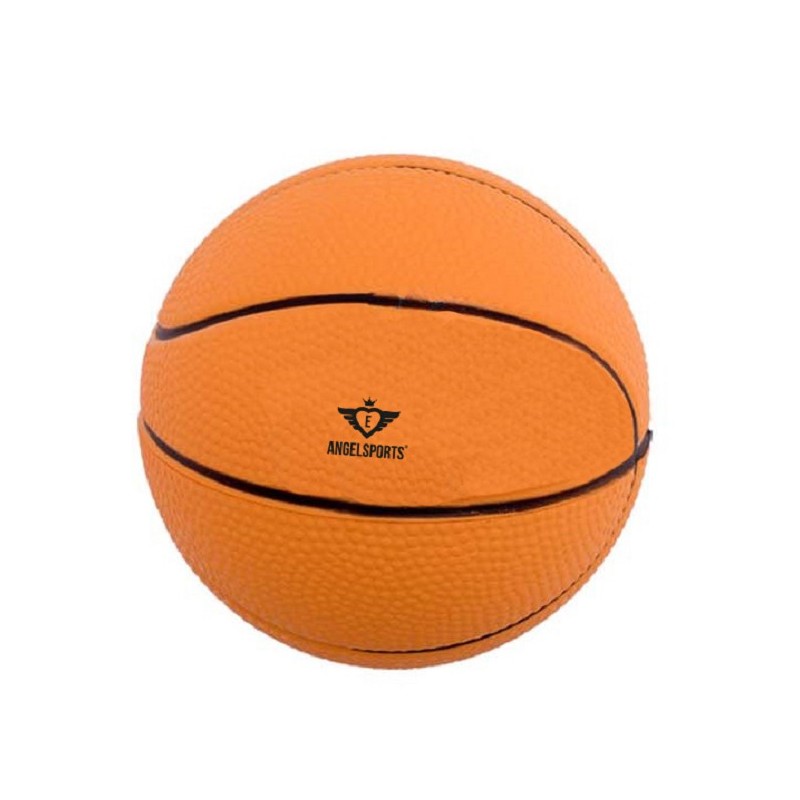 Ballon de basket en mousse souple Ø12,5cm orange