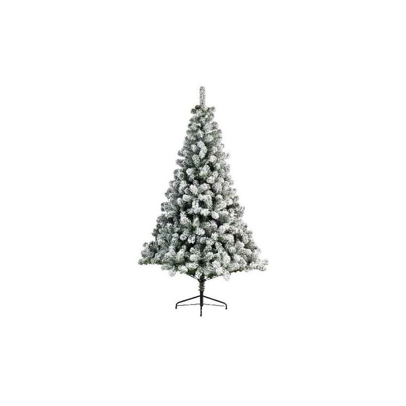 Everlands Sapin de Noël artificiel Pin Impérial enneigé 150 cm de haut, diamètre 97 cm