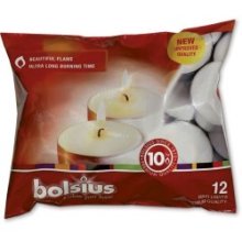 Bolsius Maxi bougie chauffe-plat 10 heures sachet a 12