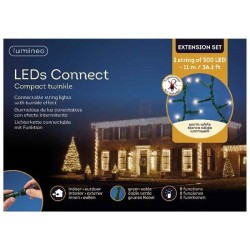 Lumineo Kit d'extension d'éclairage à brin compact connectable LED blanc chaud 1100 cm - 500 L