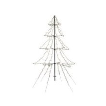Lumineo Kerstboom vorm LED buitenverlichting vrijstaand 200cm hoog
