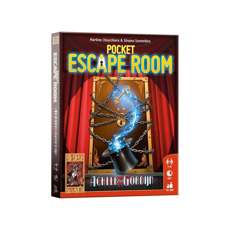 999 Games Pocket Escape Room - Achter het gordijn kaartspel