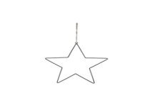 Étoile suspendue en métal 38cm idéale pour les ateliers