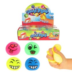 Toi Toys Émoticône balle anti-stress dans une boîte en PVC