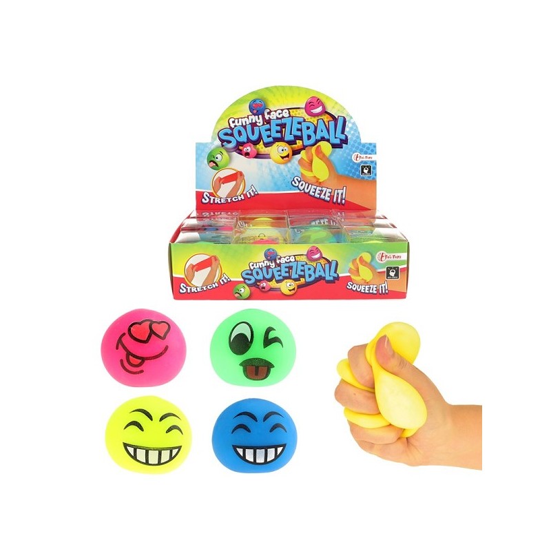 Toi Toys Stressbal emoticon in pvc box