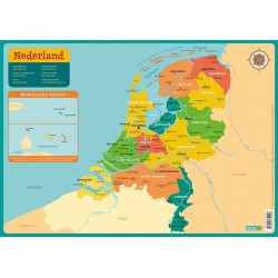Deltas Educatieve onderlegger - Kaart Nederland