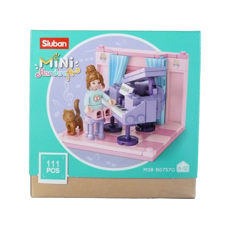 Sluban  Mini Handcraft  Studeerkamer Muziekkamer 111pc