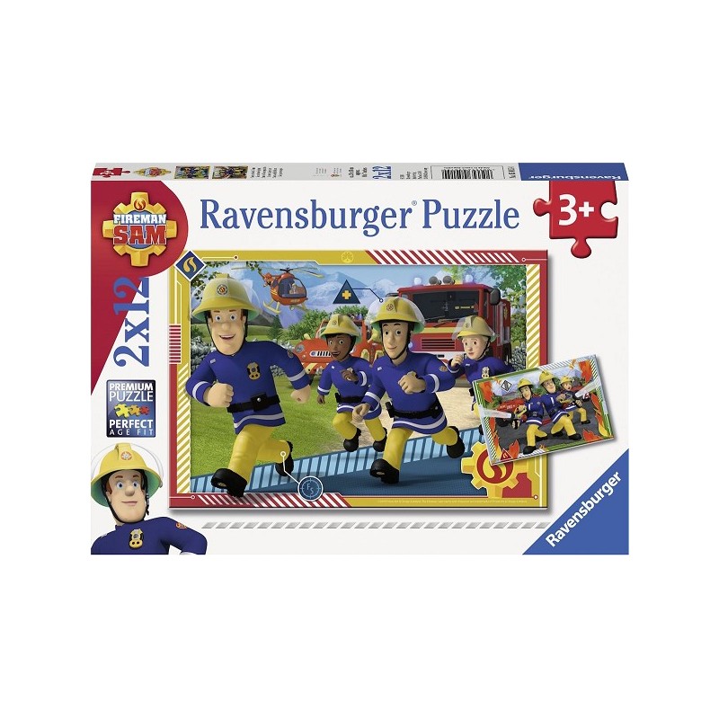 Ravensburger puzzel Sam en zijn team 2x12pcs