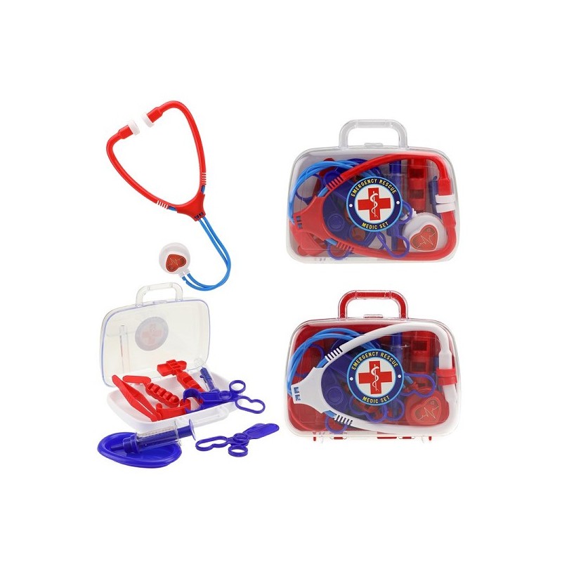 Toi Toys Dokter speelset in handig draagkoffertje 18x12x5cm
