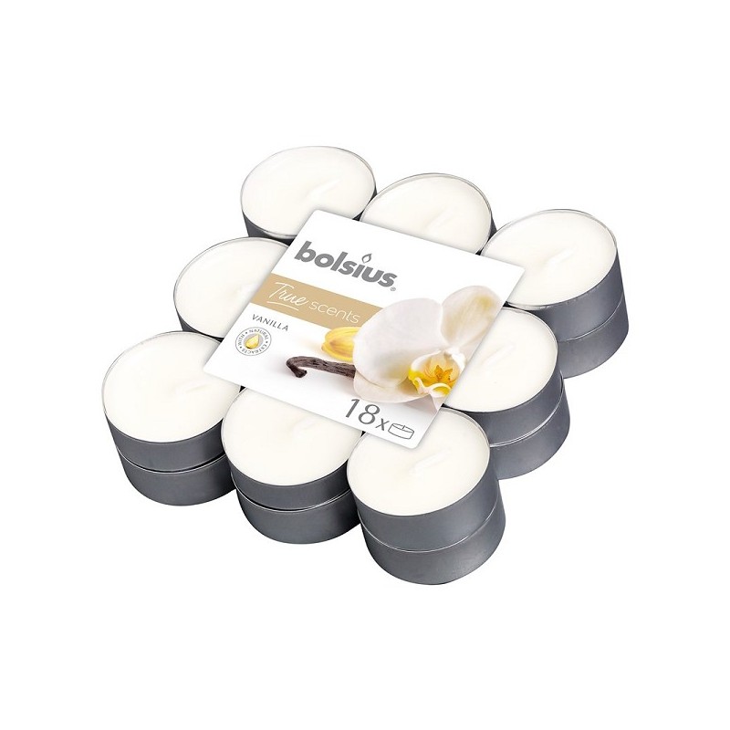 Bolsius Geurtheelicht 18 stuks True Scents Vanille