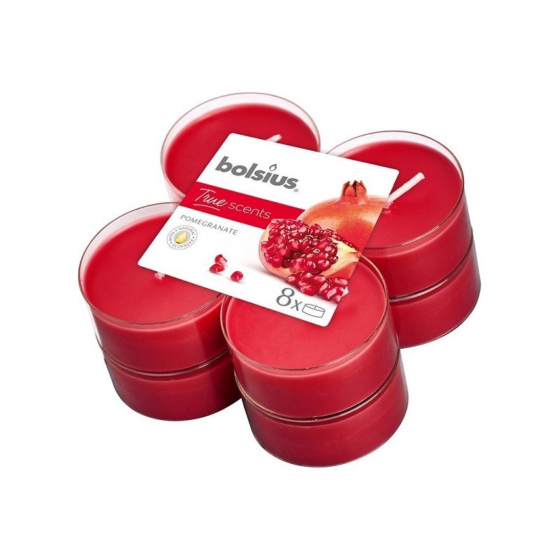 Bolsius Maxilicht geur 8 stuks True Scents Pomegranate