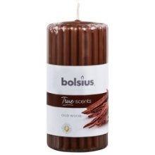 Bolsius Stompkaars geur True Scents Oud Wood 120/58