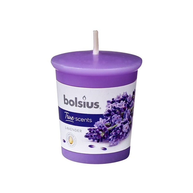 Bolsius Votive 53/45 rond Lavendel 12 st