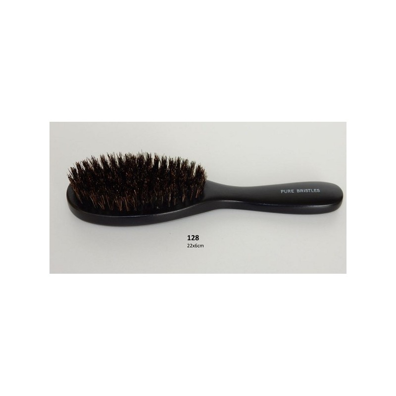 Brosse à cheveux noire 22x6cm