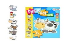 Toi Toys Puzzelset boerderij met 6 puzzels