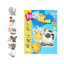Toi Toys Puzzelset boerderij met 6 puzzels