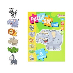 Toi Toys Ensemble de puzzles Jungle avec 6 puzzles