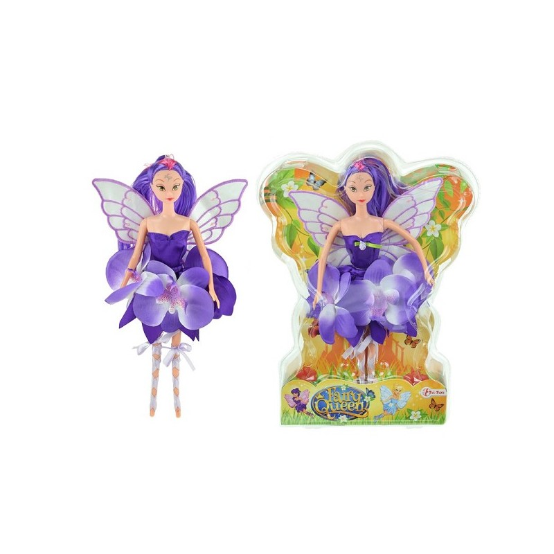 Toi Toys Fairies Bloemenfee paars 30cm