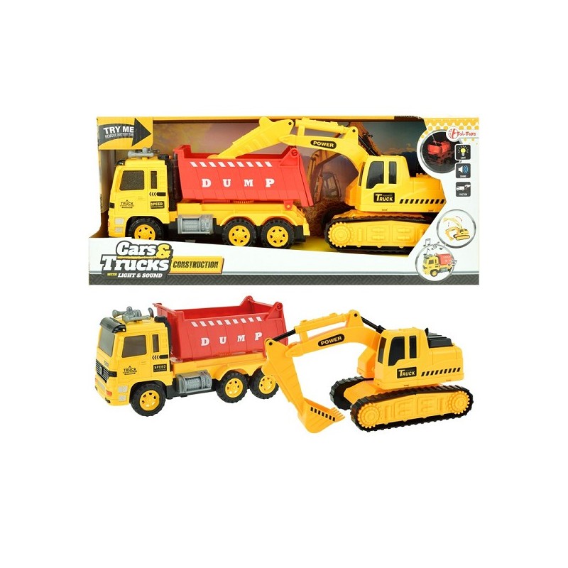 Toi Toys Kiepwagen met graafmachine L/G (Incl. Batt.)