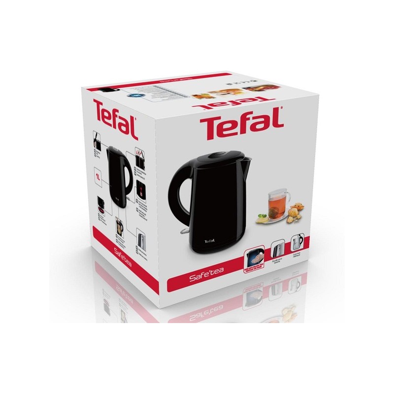 Tefal Safe'tea waterkoker 1L zwart 1800W