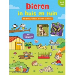 Deltas Coller, colorier et lire des autocollants - Animaux de la maison et du jardin