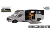 Kids Globe Anemone paardentruck die cast licht en geluid en frictie 20cm