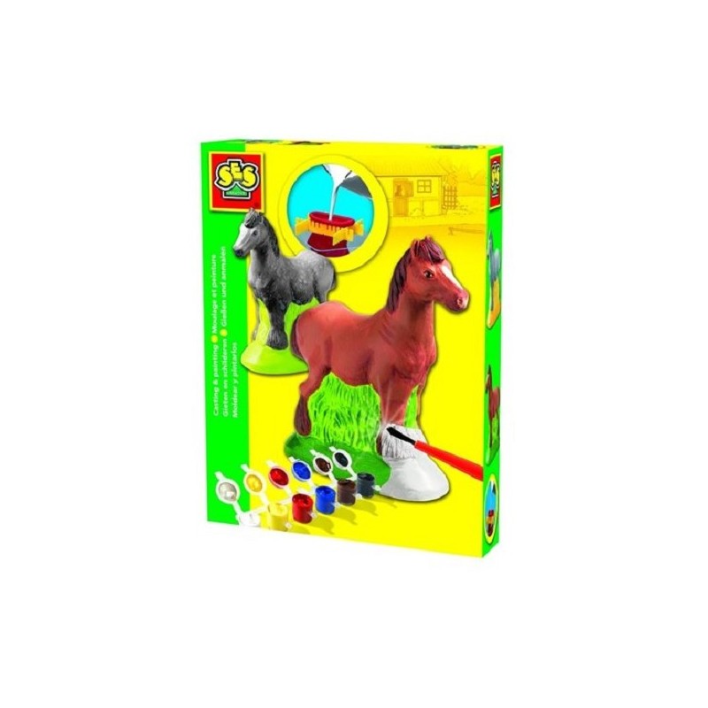 Ses figuren gieten, paard