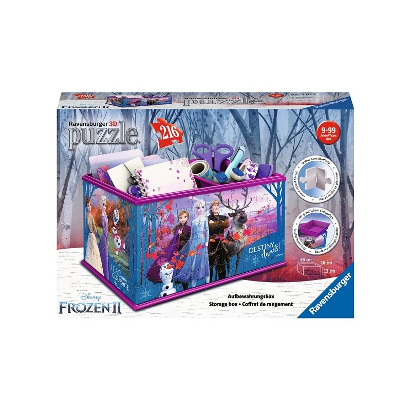 Ravensburger Boîte de rangement pour puzzle 3D La Reine des Neiges 2 216 pièces