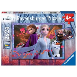 Ravensburger puzzel Frozen 2  IJzige avonturen 2x24 stukjes