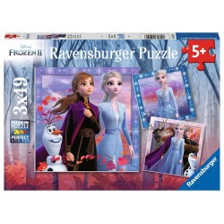 Ravensburger puzzel Frozen 2  De reis begint 3x49 stukjes