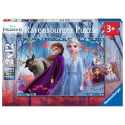 Ravensburger puzzel Frozen 2  De reis naar het onbekende 2x12 stukjes