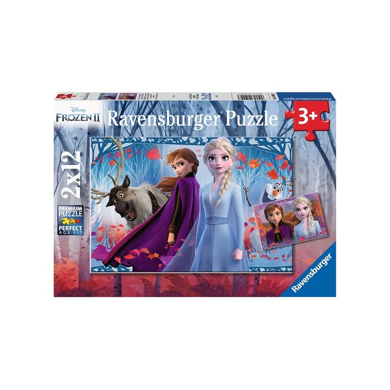 Ravensburger puzzle La Reine des Neiges 2 Le voyage vers l'inconnu 2x12 pièces