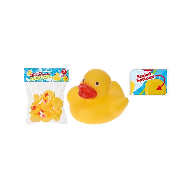 Canards en caoutchouc 9 pièces dans un sachet de 5,5 cm