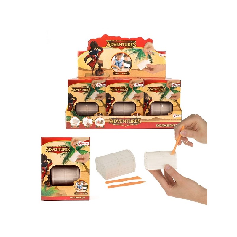 Toi Toys Opgraafset piraat 7x5cm