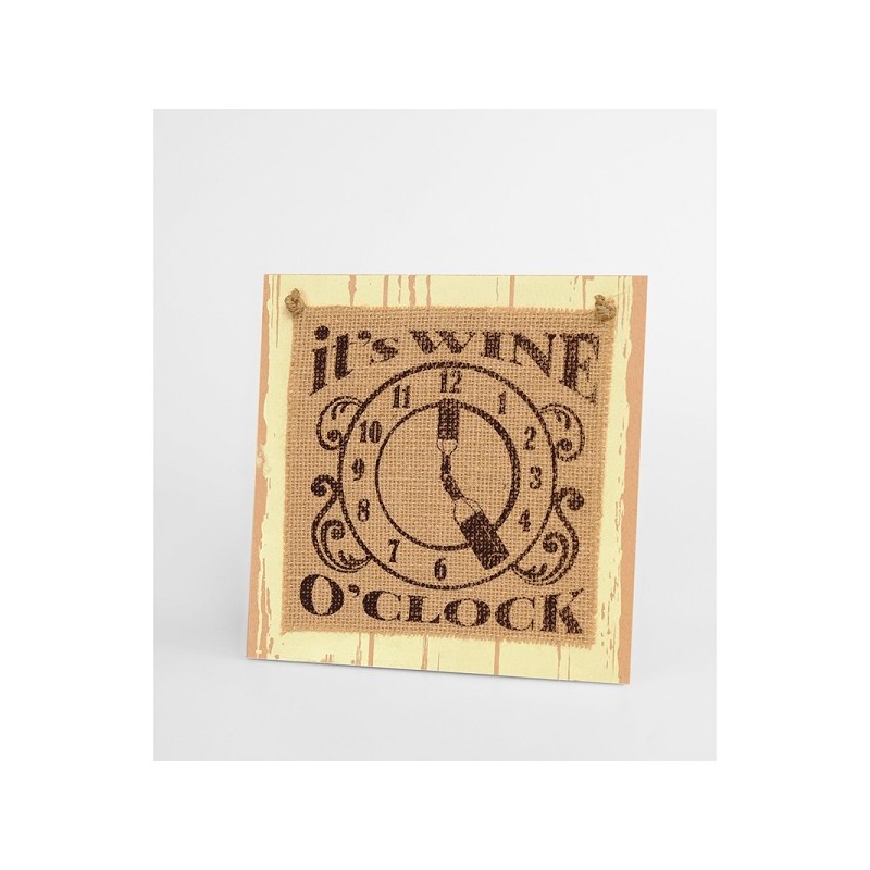 Paperdreams Wooden sign - Wine o'clock