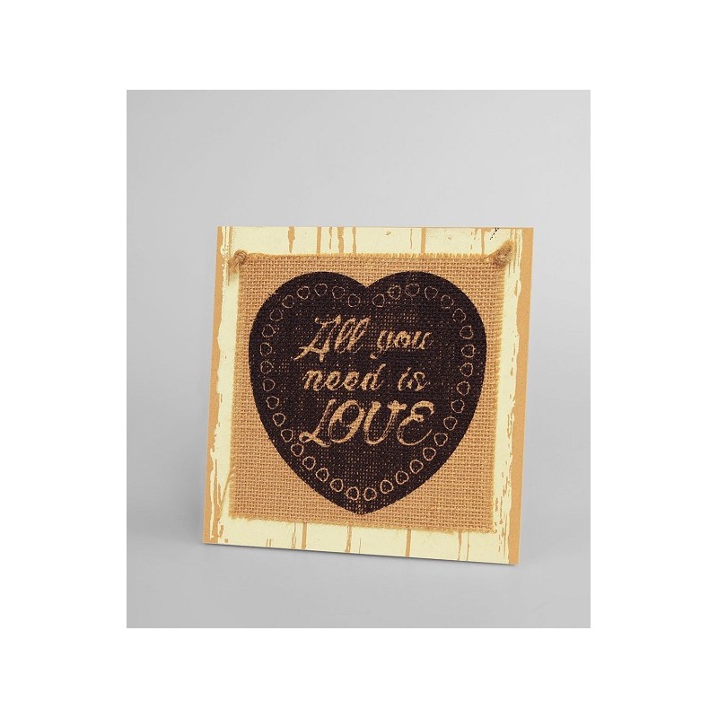 Paperdreams Wooden sign - All you need is love