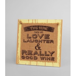 Paperdreams Wooden sign - This home runs on love
