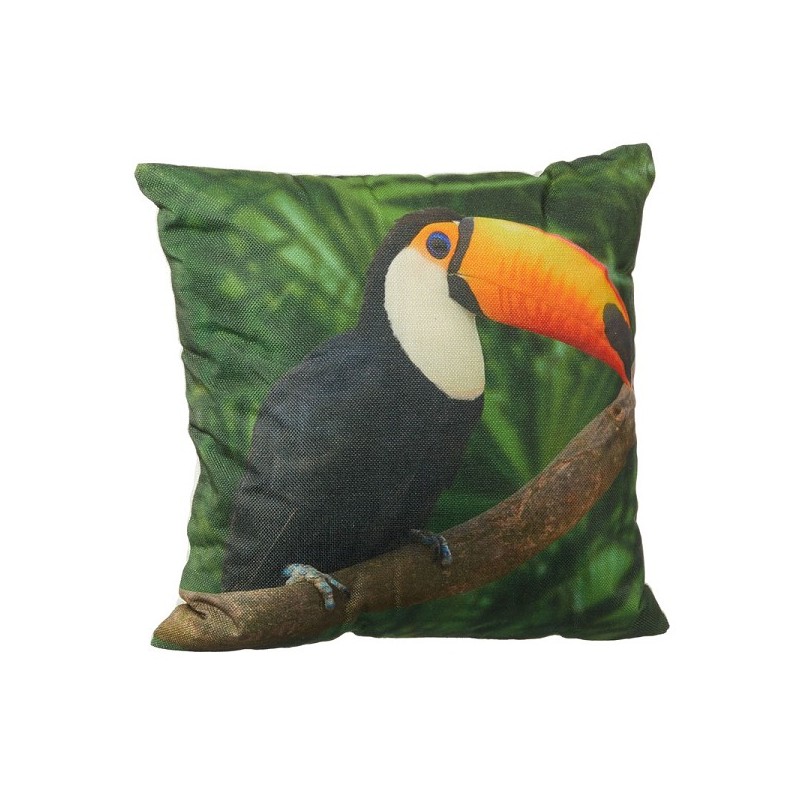 Coussin Toucan polyester 45x45cm