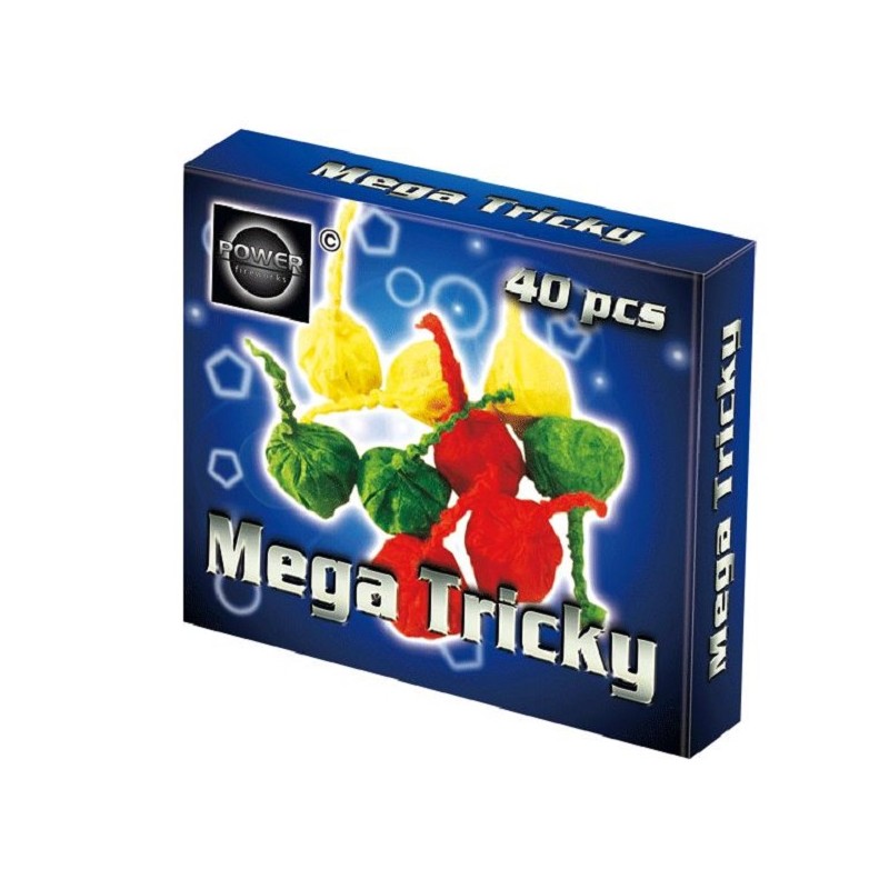 Pois pop colorés Mega Tricky 40 pièces dans une boîte